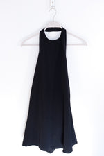 Open Back Little Black Halter Dress - SMALL