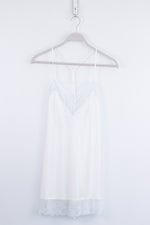 Vintage White and Lacey 90's Slip Dress - SMALL