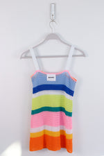 Multi-Colored Knit Mini Dress - SMALL