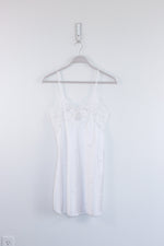 90's Vintage Beaded Lingerie Silky Slip Dress - MEDIUM