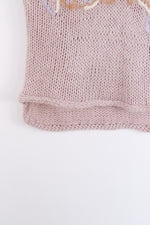 Deadstock Hand Knit Sweater Vest With DEVIATE Branding - MEDIUM