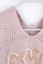 Deadstock Hand Knit Sweater Vest With DEVIATE Branding - MEDIUM