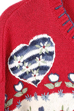 Made w/ Love Vintage Hand Knit Sweater - LARGE