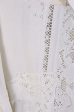 Heart on Sleeve Antique Doilies Patchwork Long Sleeve - M/L