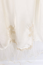 Ivory & LAce Silk & Tulle Slip Nighty Dress - MEDIUM